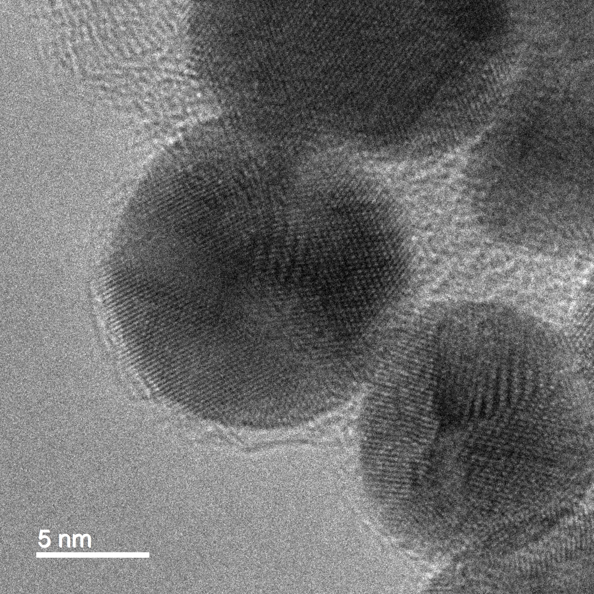 TEM image of gold nanoparticles