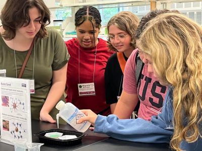 students use water on nano-sand